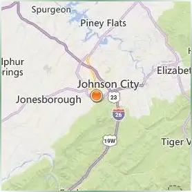 East Tennessee State University Location Map East Tennessee State University Location Map