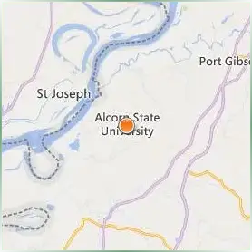 Alcorn State University Location Map Alcorn State University Location Map