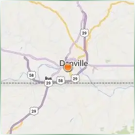 Averett University Location Map