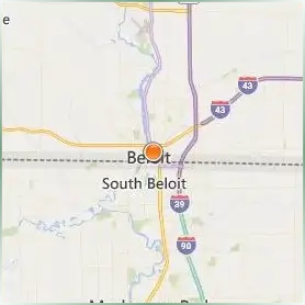 Beloit College Location Map