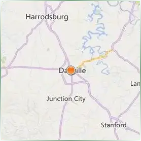 Centre College Location Map