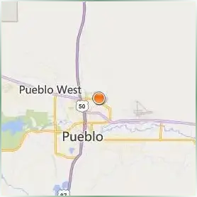 Colorado State University Pueblo Location Map