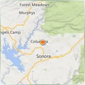 Columbia College Sonora Location Map Columbia College Sonora Location Map