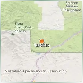 Eastern New Mexico University Ruidoso Branch Community College Location Map