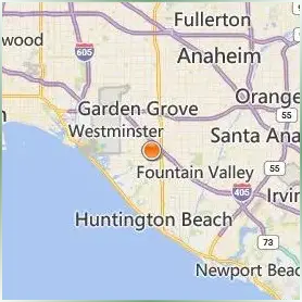 Golden West College Location Map