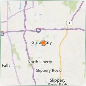 Grove City College Location Map Grove City College Location Map