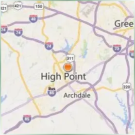 High Point University Location Map High Point University Location Map