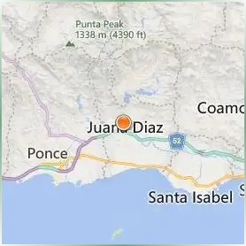 Dewey University Juana D az Location Map Dewey University Juana D az Location Map