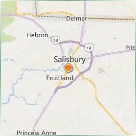 Salisbury University Location Map Salisbury University Location Map