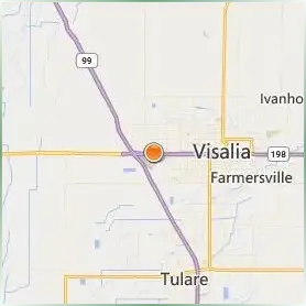San Joaquin Valley College Visalia Location Map