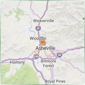 University of North Carolina at Asheville Location Map University of North Carolina at Asheville Location Map