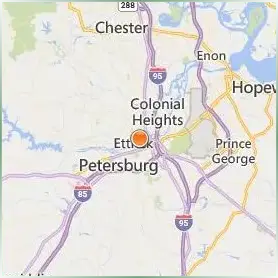 Virginia State University Location Map Virginia State University Location Map