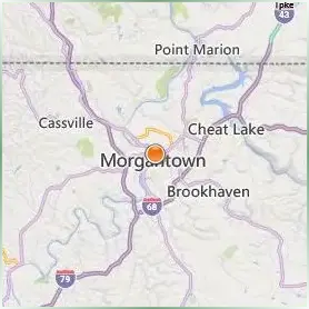 West Virginia University Location Map West Virginia University Location Map